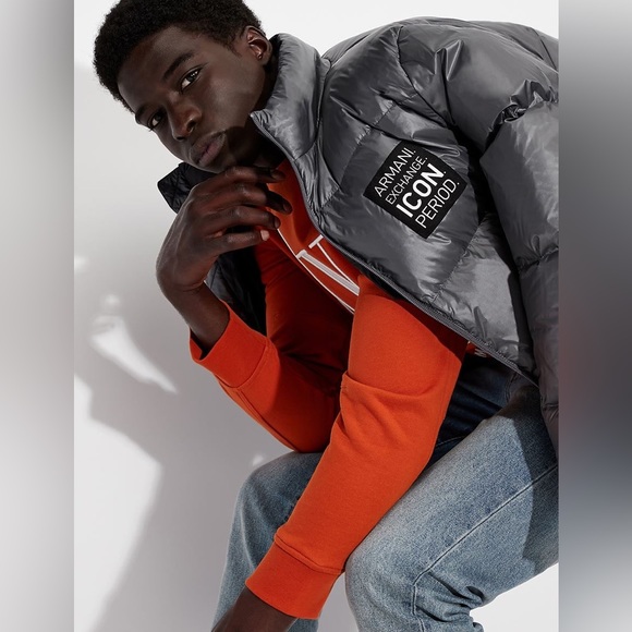 Armani Exchange Light Orange Crew neck sweatshirt - Picture 3 of 9